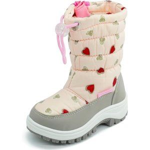 Toddler boots Little Kid Winter Snow Boots Warm Waterproof for Outdoor Skiing